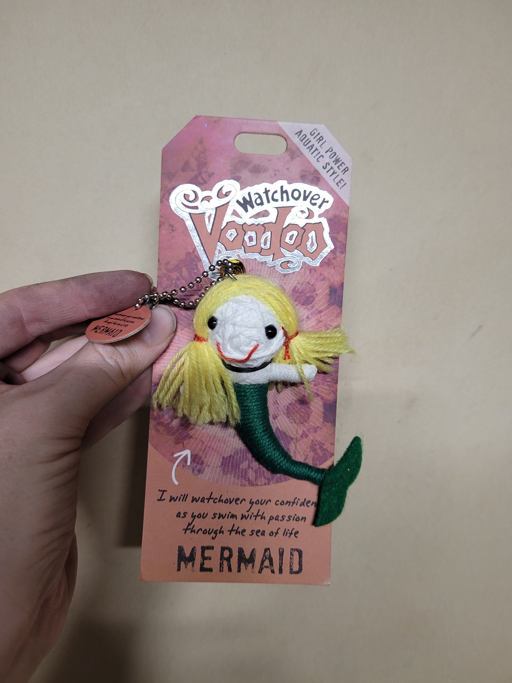 Watchover Voodoo Mermaid Keychain - Yellow & Green